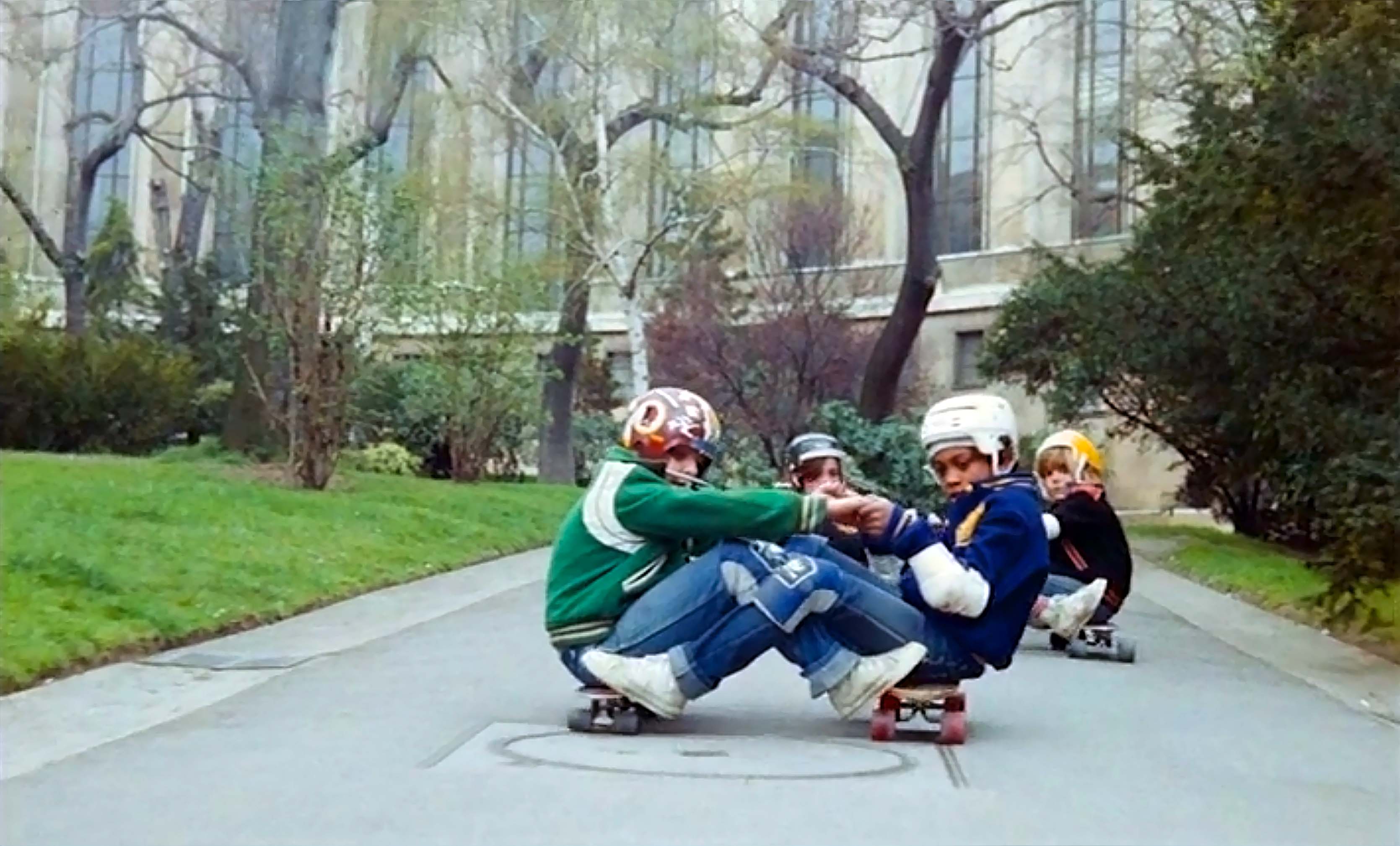 Scène de skateboard du film Trocadéro Bleu Citron (1978).